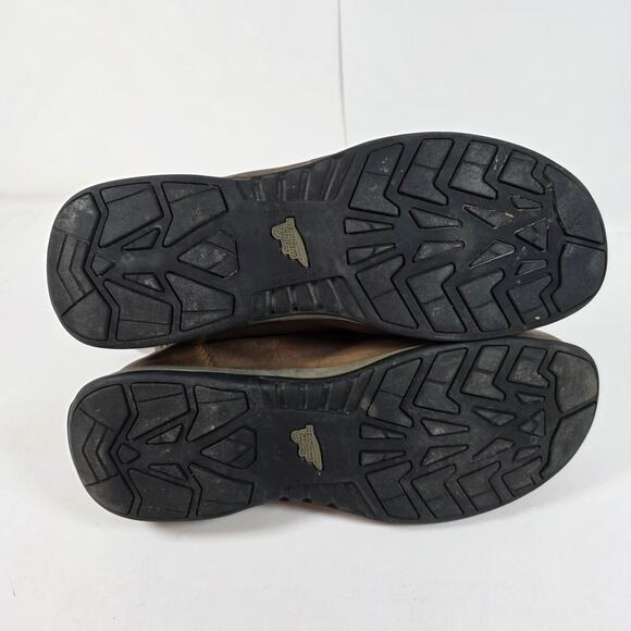 Red Wing Men's 10.5 D Brown Leather Boots 6711 Steel Toe Work Safety slip on - Picture 9 of 12